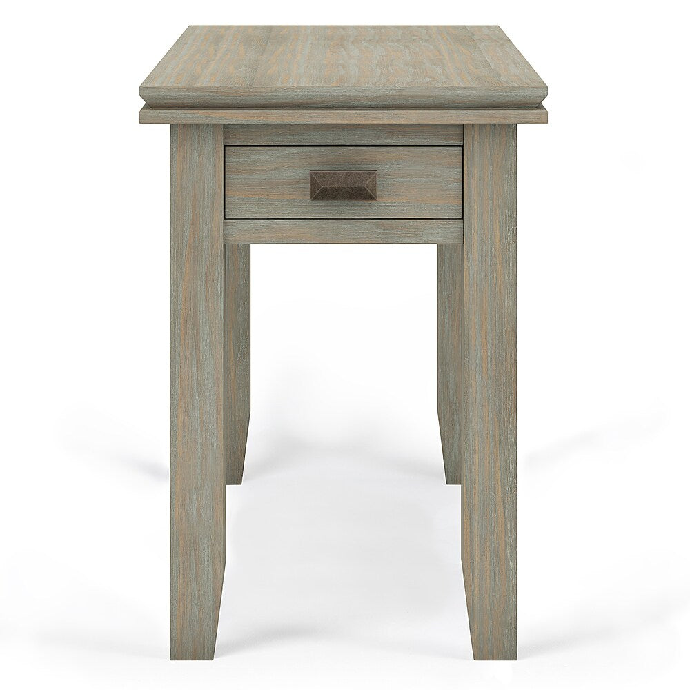 Simpli Home - Artisan SOLID WOOD 14 inch Wide Rectangle Transitional Narrow Side Table in - Distressed Grey_3
