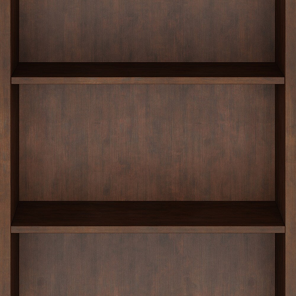 Simpli Home - Amherst 5 Shelf Bookcase - Russet Brown_5