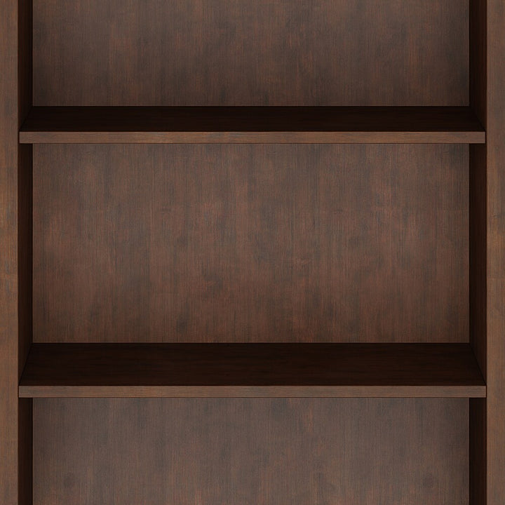 Simpli Home - Amherst 5 Shelf Bookcase - Russet Brown_5