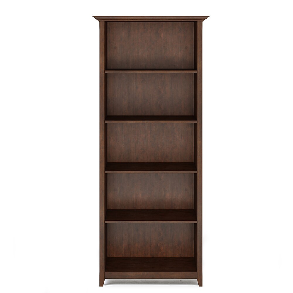 Simpli Home - Amherst 5 Shelf Bookcase - Russet Brown_4