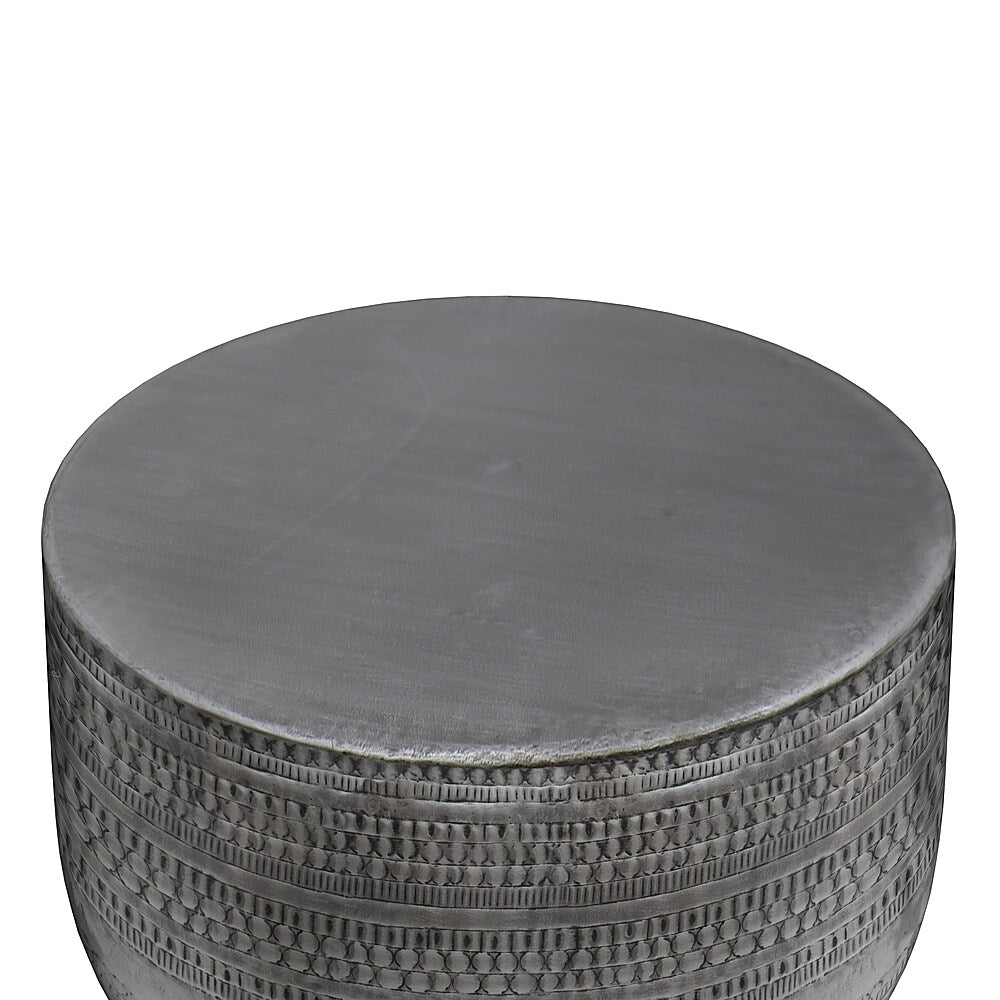 Simpli Home - Johnsen Metal Coffee Table - Antique Silver_2