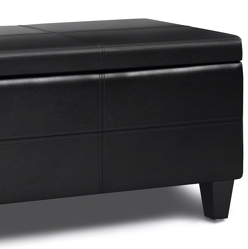 Simpli Home - Afton Storage Ottoman Bench - Midnight Black_3