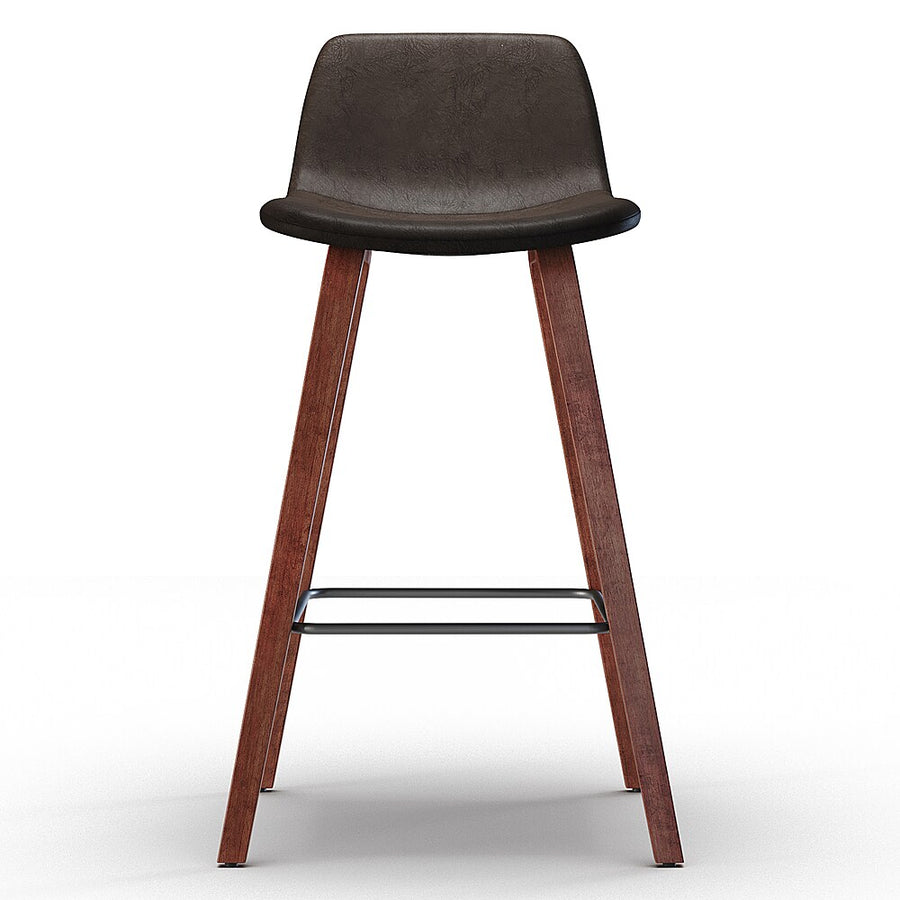Simpli Home - Addy 26 inch Counter Stool (Set of 2) - Distressed Brown_0