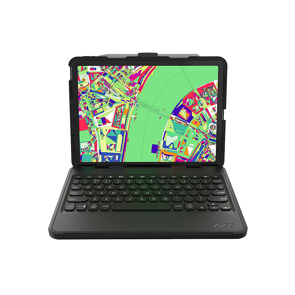 ZAGG - Rugged Book Wireless Keyboard & Detachable Case for Apple iPad Air 10.9" (2020, 2022) and iPad Pro 11" (2018-2021) - Black_3