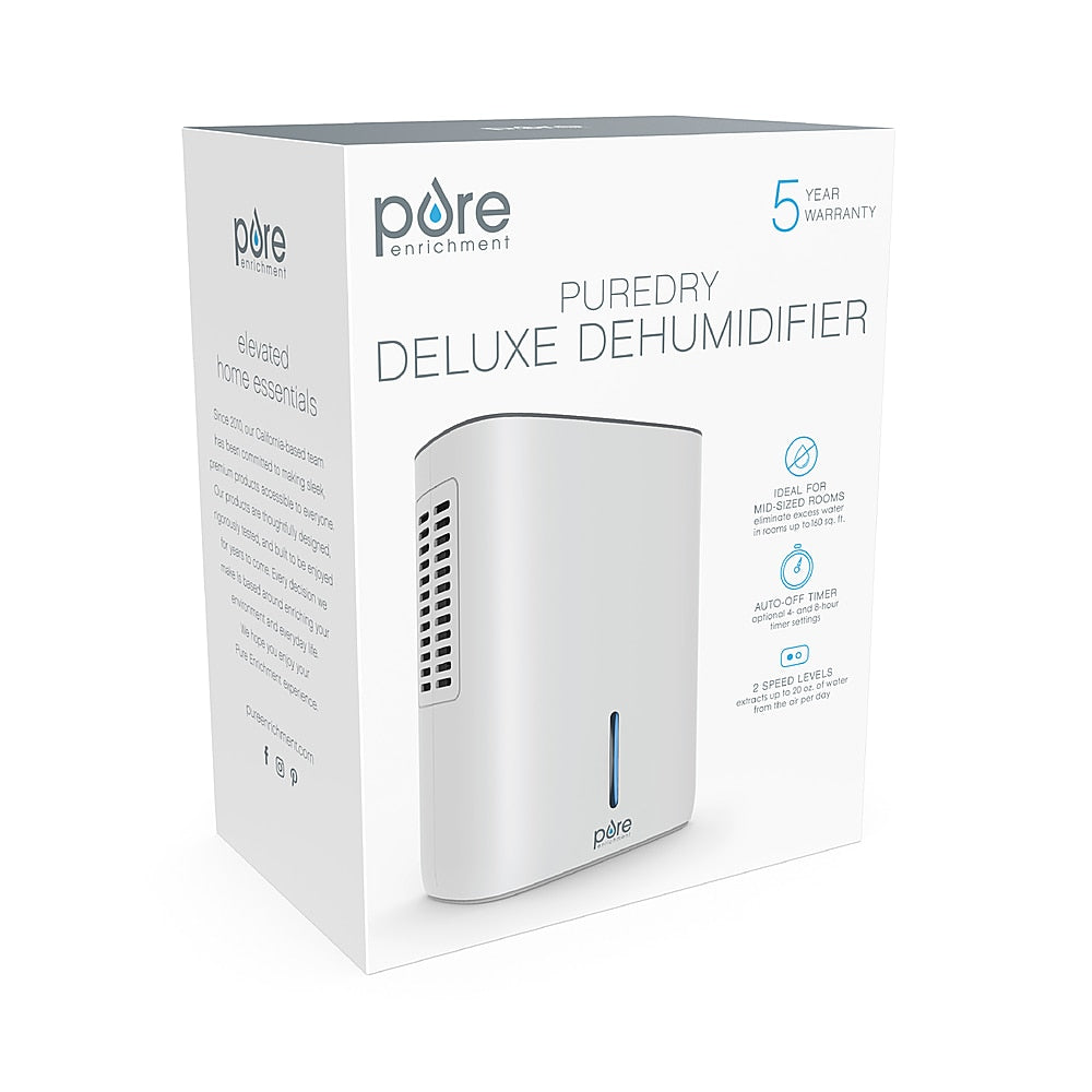 Pure Enrichment - PureDry Deluxe 1.5L Dehumidifier - White_1