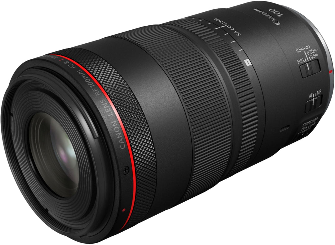 Canon - RF 100mm f/2.8 L MACRO IS USM Telephoto Lens for RF Mount Cameras - Black_2