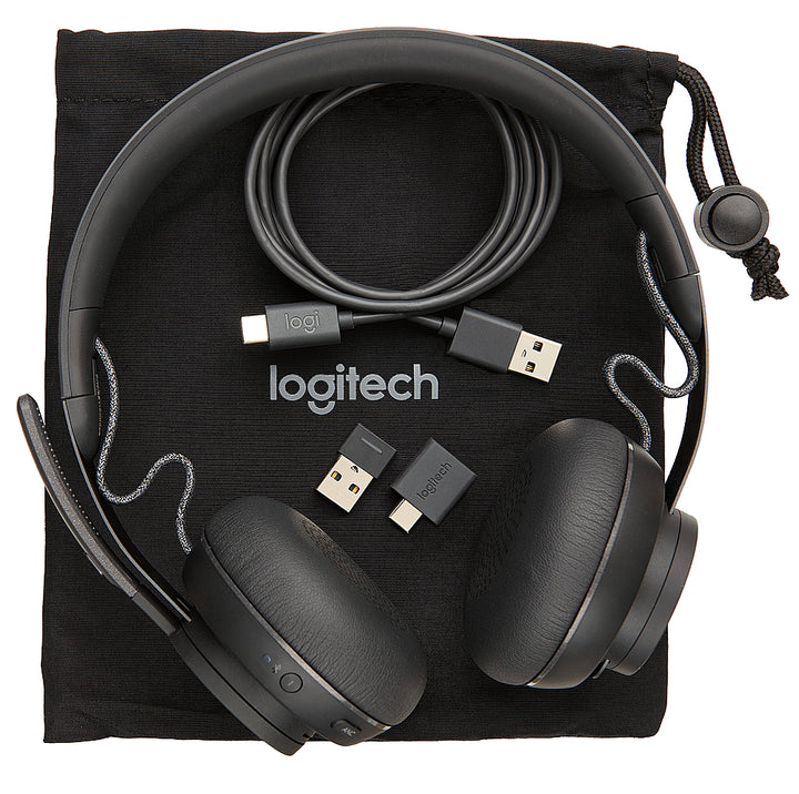 Logitech - Zone Wireless Bluetooth Headset for Microsoft Teams - Black_2