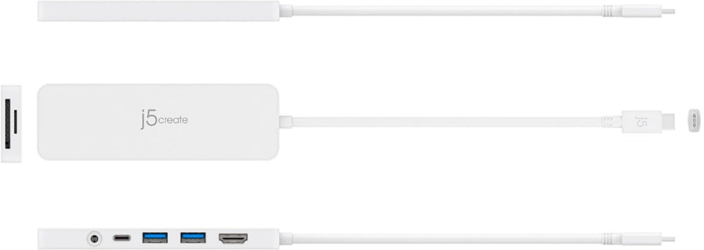 j5create - USB-C® Multi-Port Hub with Power Delivery - White_1