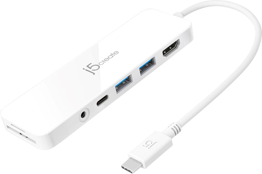 j5create - USB-C® Multi-Port Hub with Power Delivery - White_0