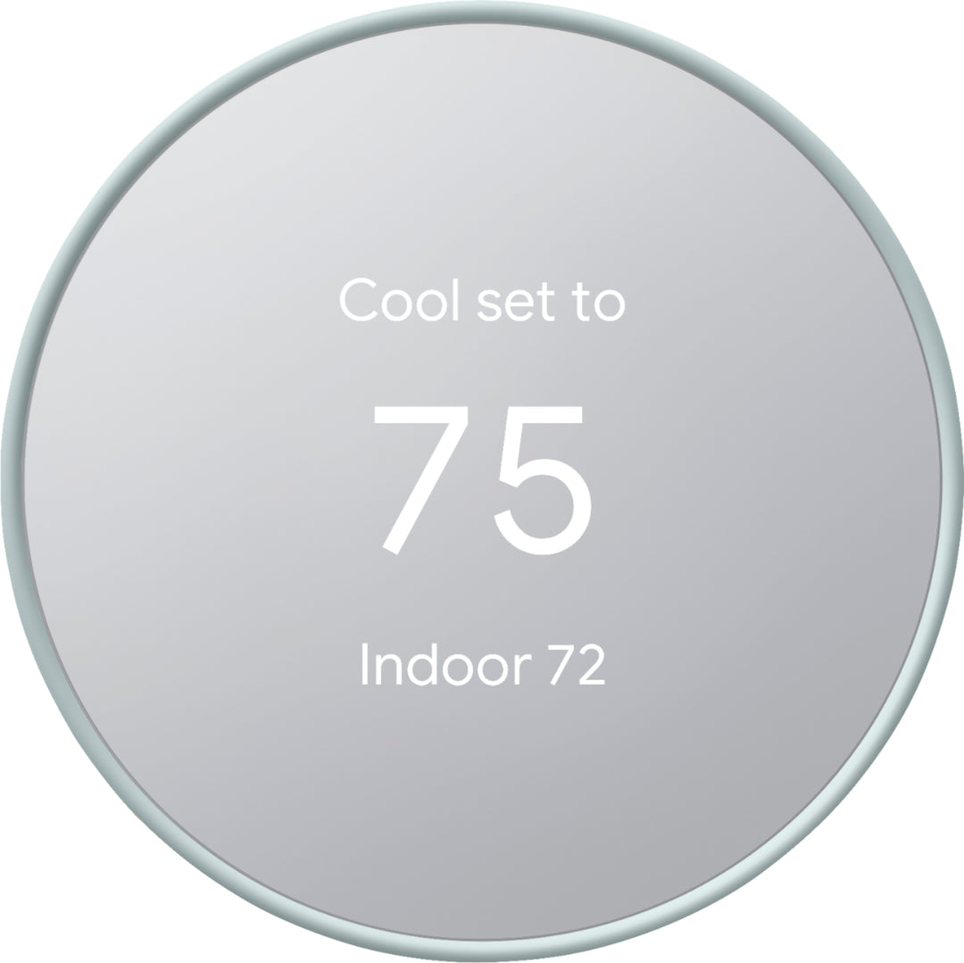 Google - Nest Smart Programmable Wifi Thermostat - Fog_0