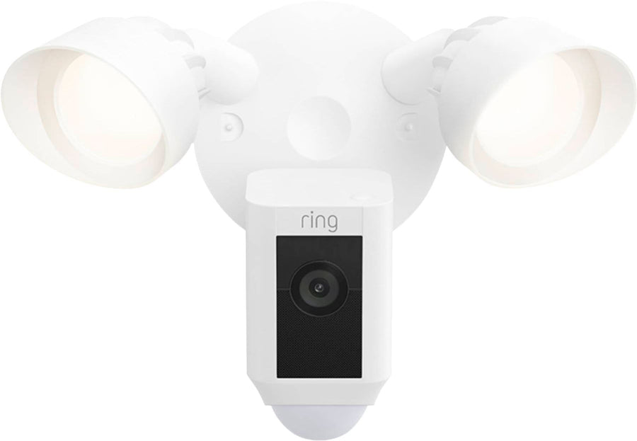 Ring - Floodlight Cam Plus Outdoor Wired 1080p Surveillance Camera - White_0