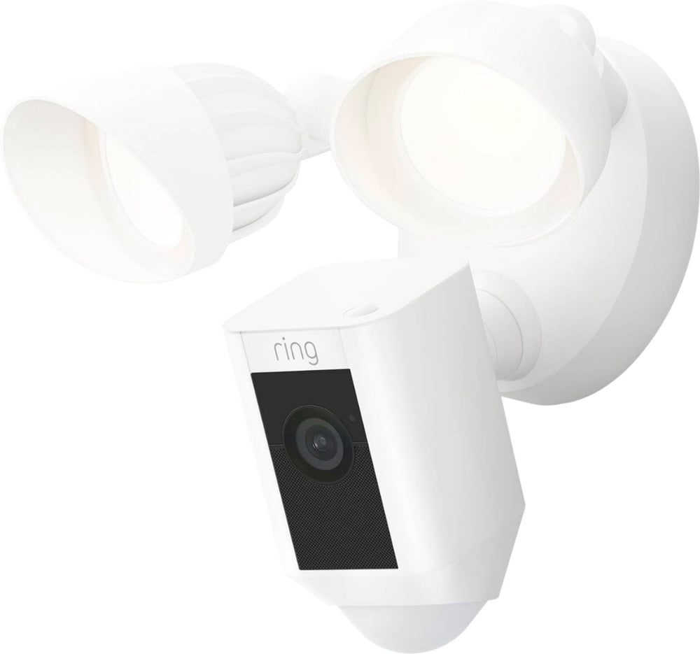 Ring - Floodlight Cam Plus Outdoor Wired 1080p Surveillance Camera - White_1