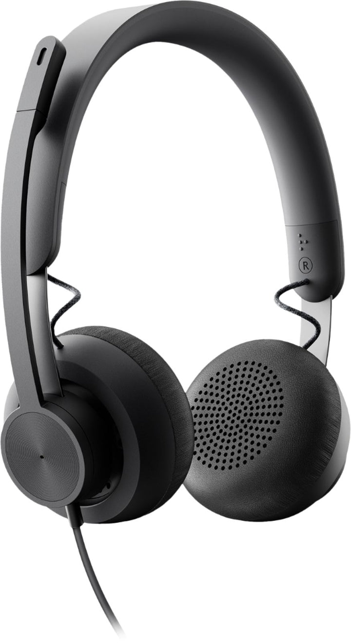 Logitech - Zone 750 Wired Noise Canceling On-Ear Headset - Black_6