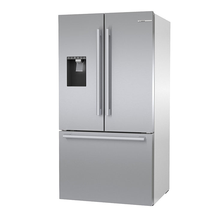 Bosch - 500 Series 26 cu. ft. French Door Standard-Depth Smart Refrigerator with External Water and Ice - Stainless steel_4