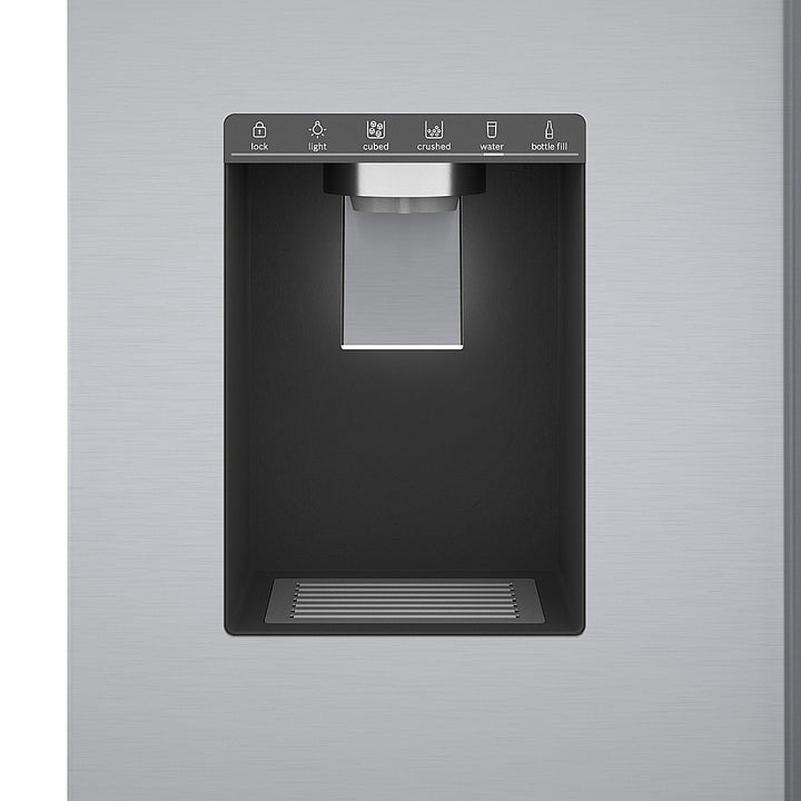 Bosch - 500 Series 26 cu. ft. French Door Standard-Depth Smart Refrigerator with External Water and Ice - Stainless steel_7