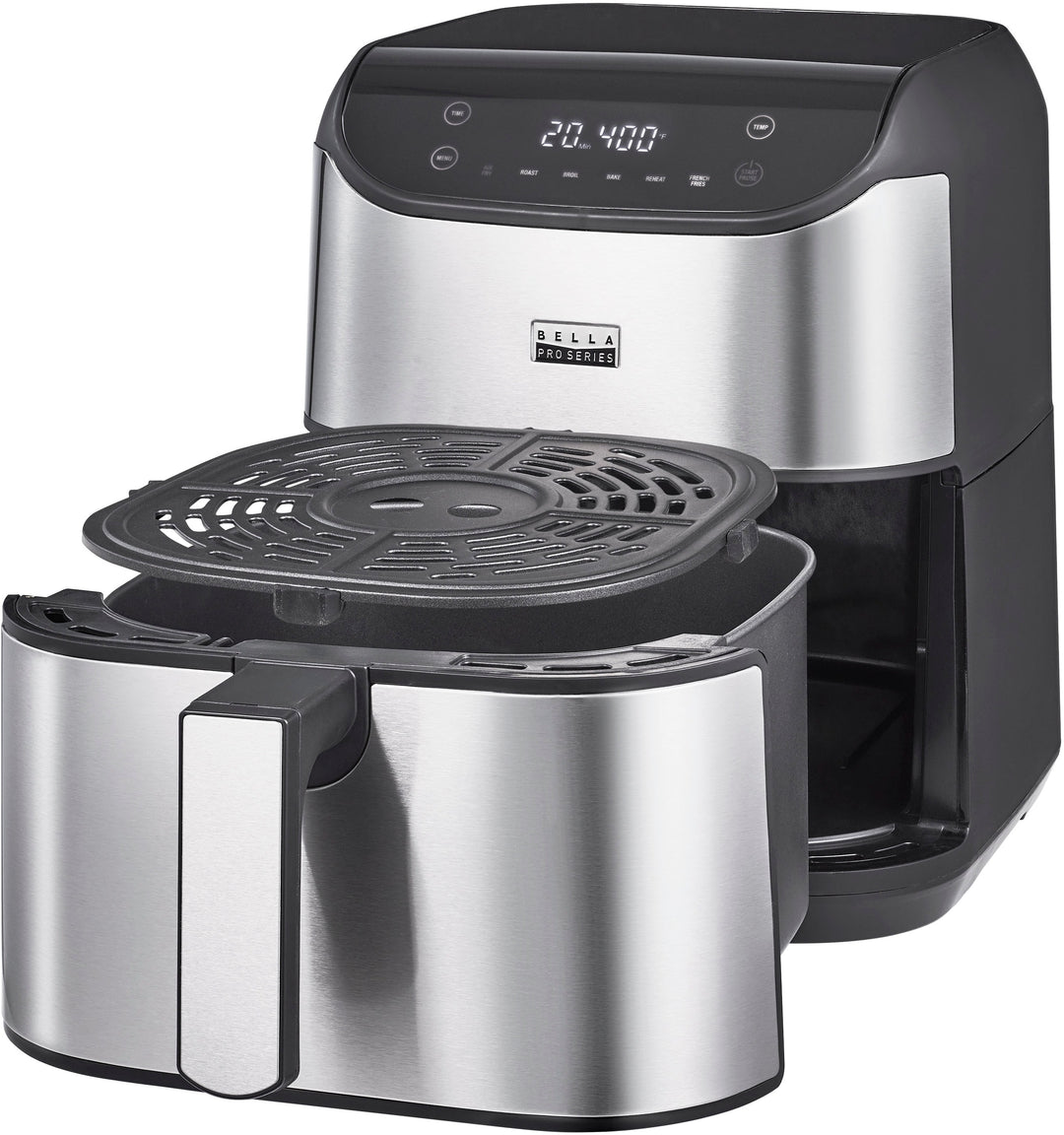 Bella Pro Series - 6-qt. Digital Air Fryer with Stainless Finish - Stainless Steel_9