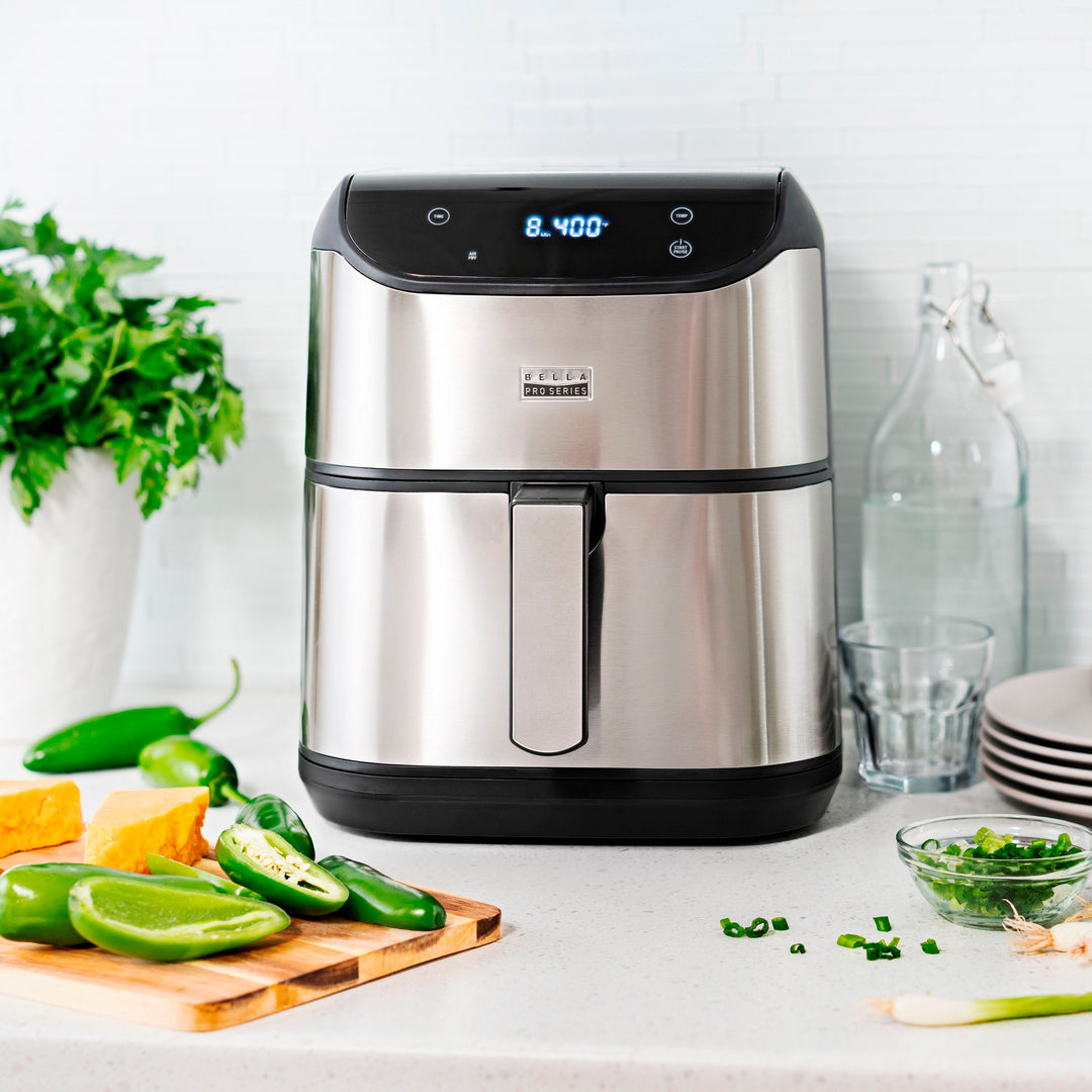 Bella Pro Series - 6-qt. Digital Air Fryer with Stainless Finish - Stainless Steel_6