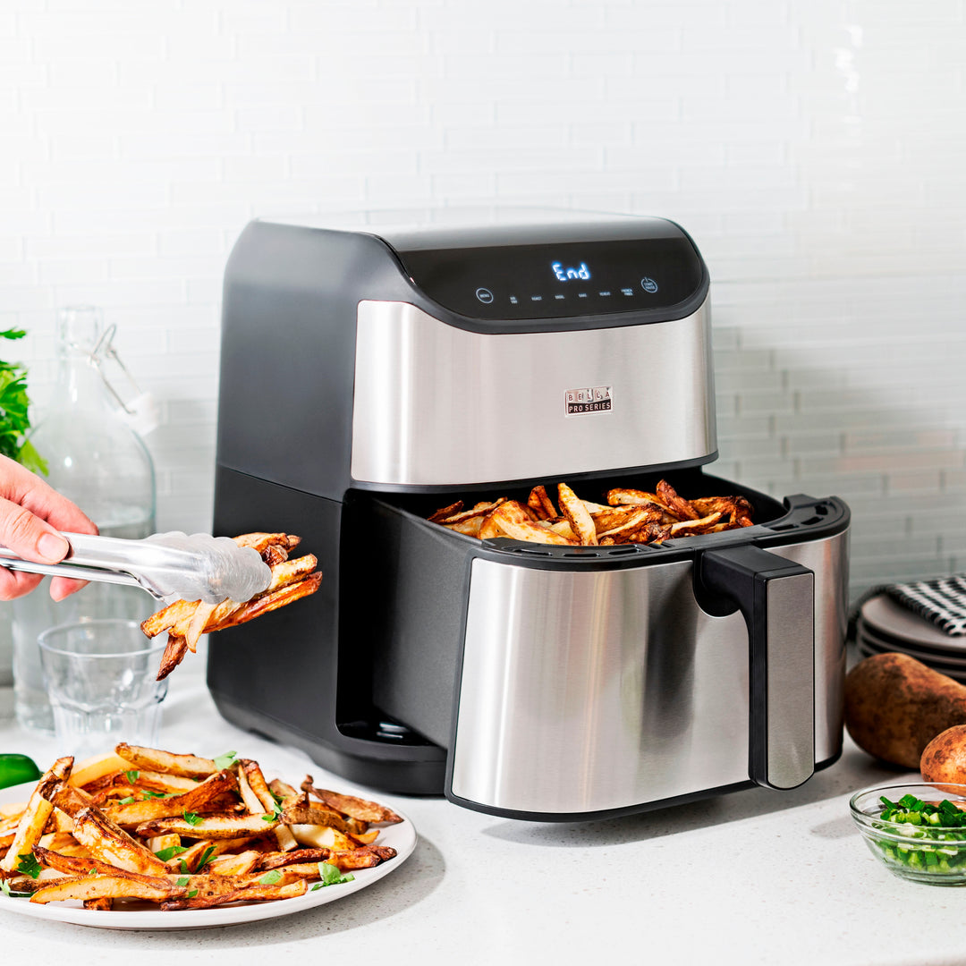 Bella Pro Series - 6-qt. Digital Air Fryer with Stainless Finish - Stainless Steel_5