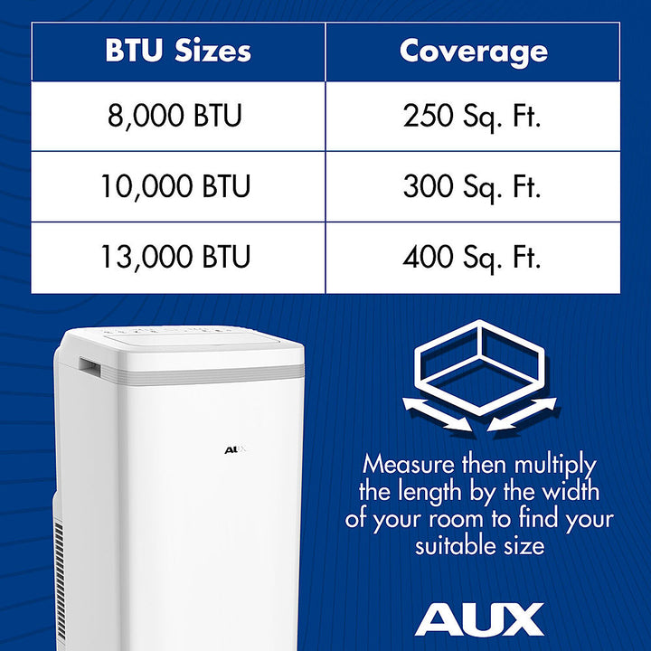AuxAC - 275 Sq. Ft Portable Air Conditioner - White_6