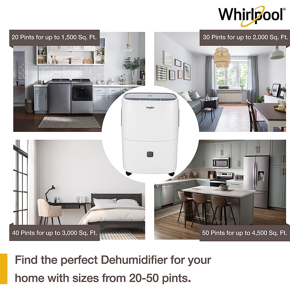 Whirlpool - 20 Pint Dehumidifier - White_6