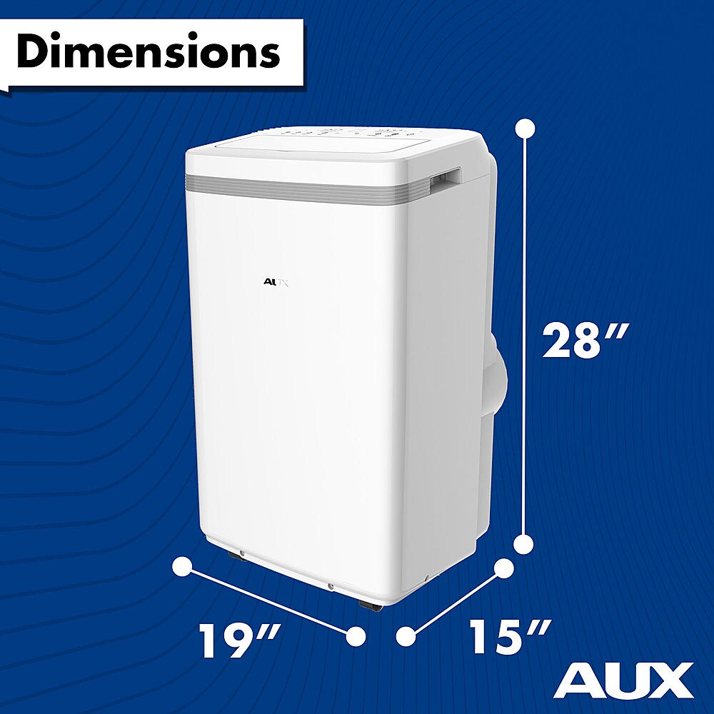 AuxAC - 350 Sq. Ft Portable Air Conditioner and 7,600 BTU Heater - White_4