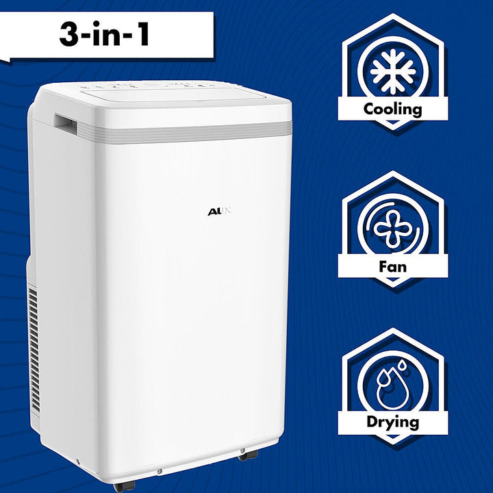 AuxAC - 350 Sq. Ft Portable Air Conditioner and 7,600 BTU Heater - White_5