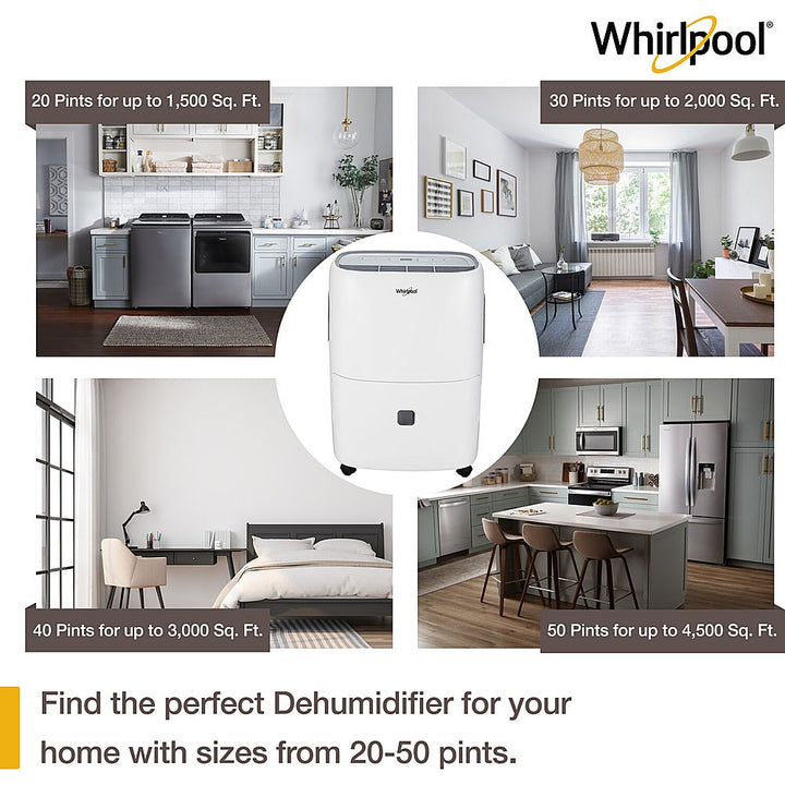 Whirlpool - 40 Pint Dehumidifier - White_6