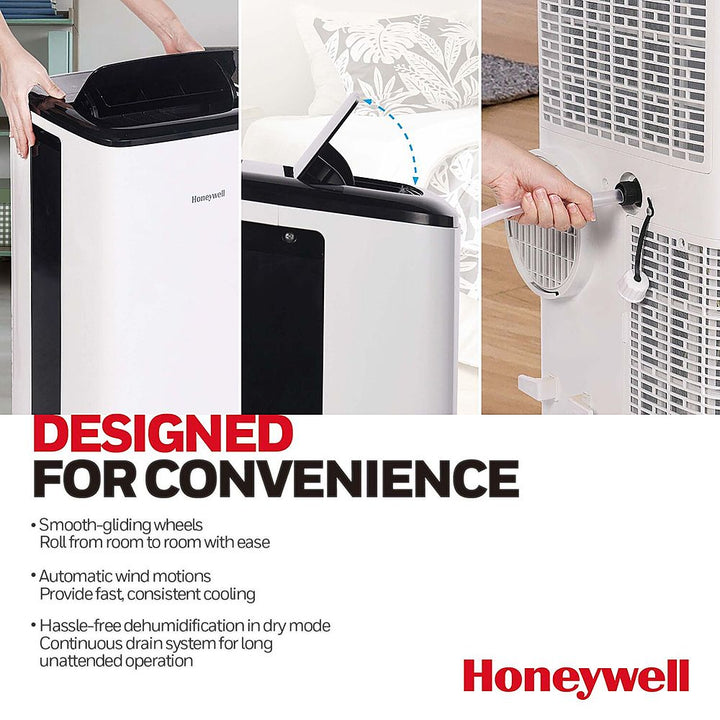 Honeywell - 10,000 BTU Smart Wi-Fi Portable Air Conditioner - Silver_9