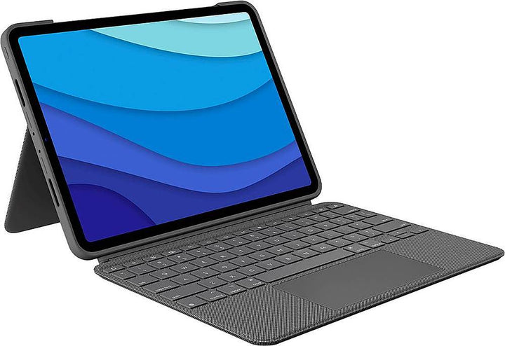 Logitech - Combo Touch iPad Pro Keyboard Folio for Apple iPad Pro 11" (1st, 2nd & 3rd Gen) with Detachable Backlit Keyboard - Oxford Gray_0