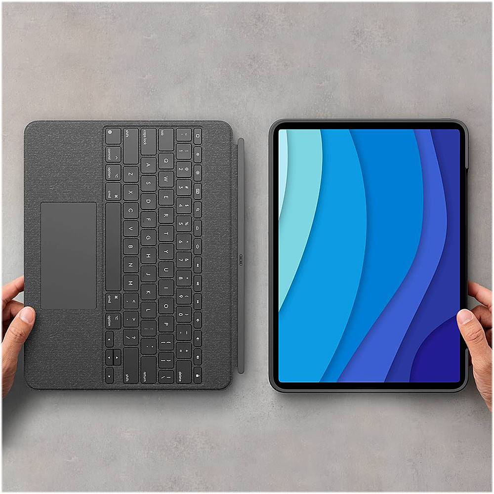 Logitech - Combo Touch Keyboard Folio for Apple iPad Pro 12.9" (5th Gen) with Detachable Backlit Keyboard - Oxford Gray_8