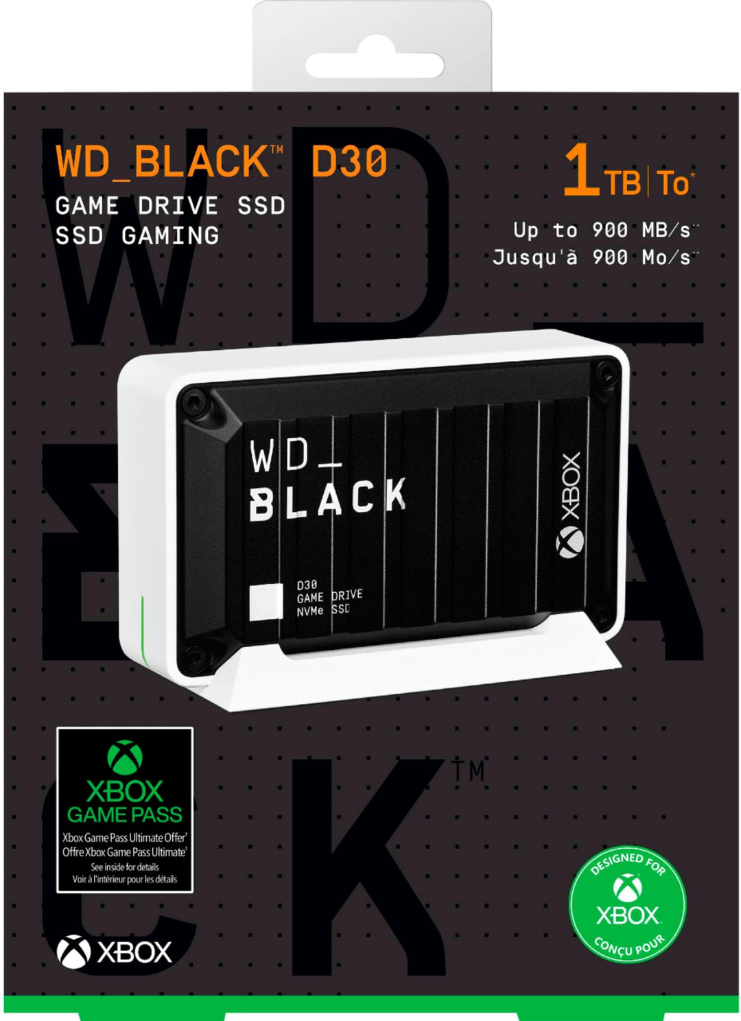 WD - WD_BLACK D30 1TB Game Drive for Xbox External USB Type C Portable SSD - Black_10