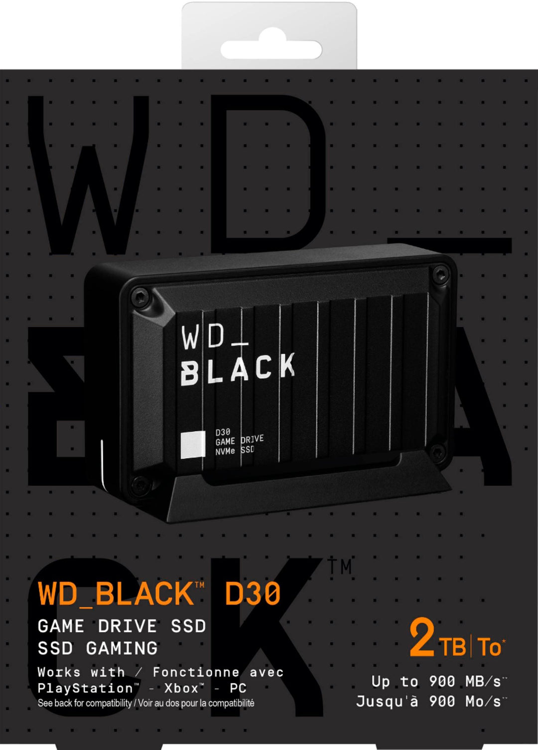 WD - WD_BLACK D30 2TB Game Drive for PlayStation and Xbox External USB Type-C Portable SSD - Black_9