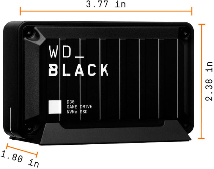 WD - WD_BLACK D30 2TB Game Drive for PlayStation and Xbox External USB Type-C Portable SSD - Black_4