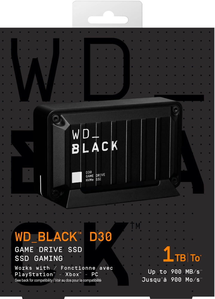 WD - WD_BLACK D30 1TB Game Drive for PlayStation and Xbox External USB Type-C Portable SSD - Black_8