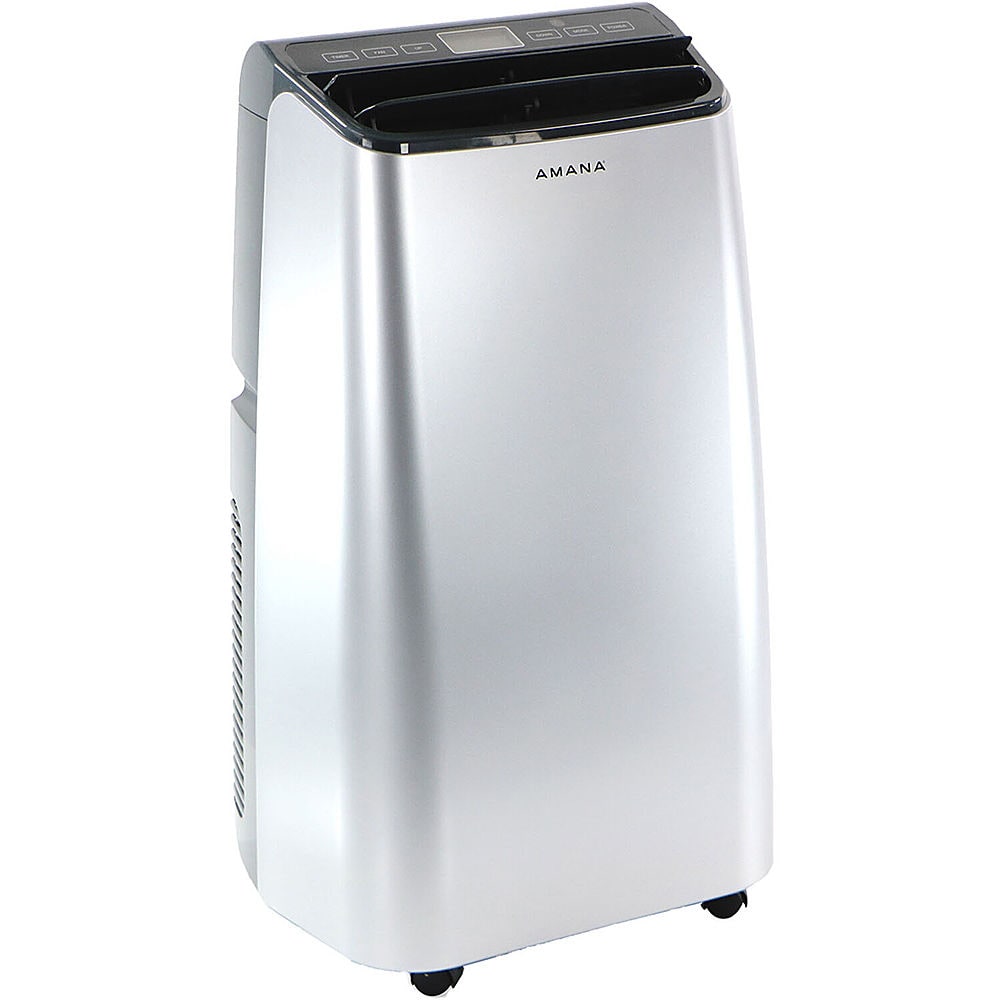 Amana - Portable Air Conditioner with Remote Control for Rooms up to 450-Sq. Ft. - Silver/Gray_1