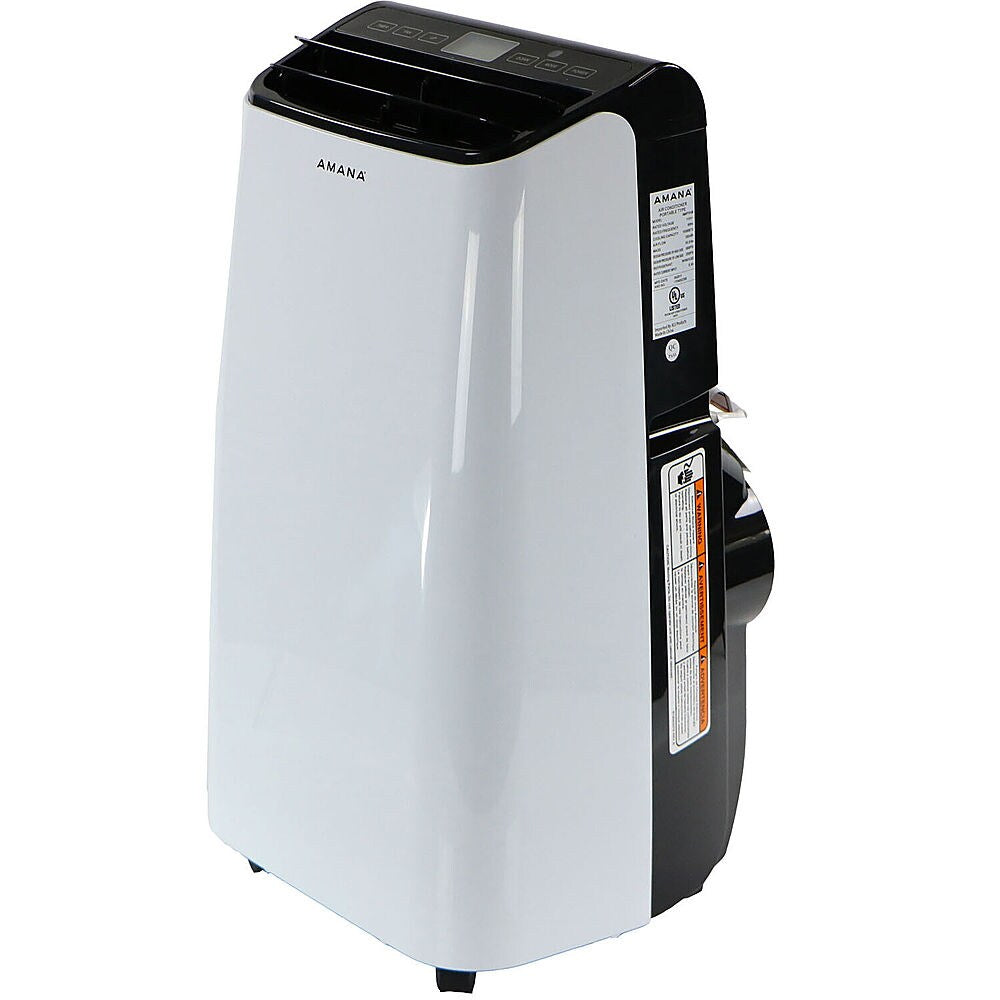 Amana - Portable Air Conditioner with Remote Control for Rooms up to 500-Sq. Ft. - White/Black_1