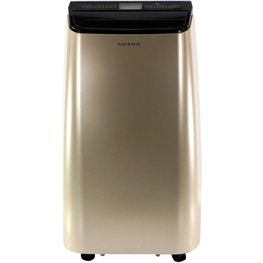 Amana - Portable Air Conditioner with Remote Control for Rooms up to 500-Sq. Ft. - Gold/Black_0