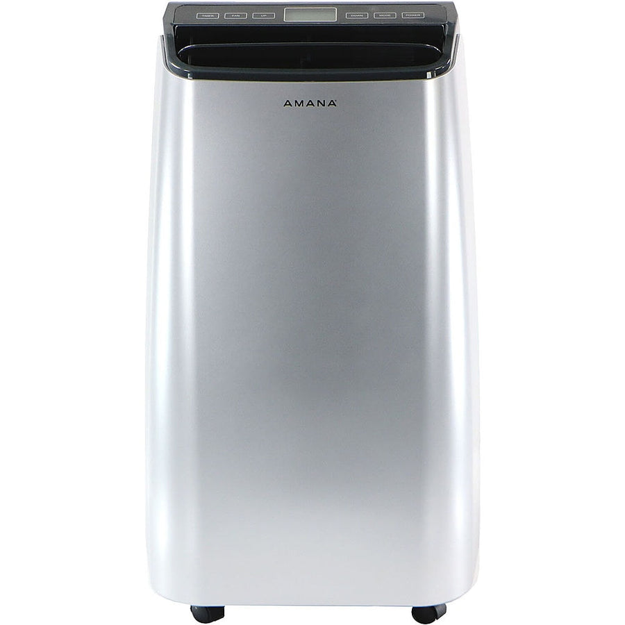 Amana - Portable Air Conditioner with Remote Control for Rooms up to 500-Sq. Ft. - Silver/Gray_0