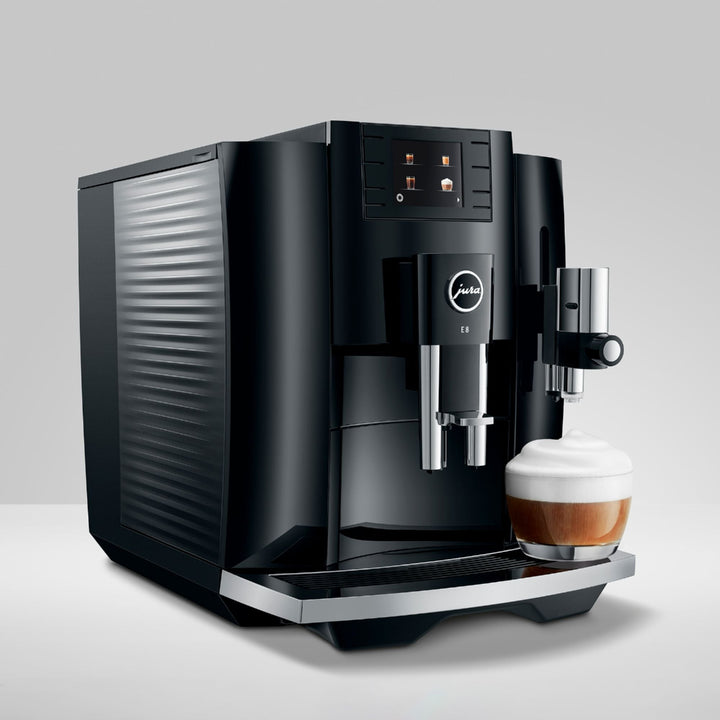 Jura - E8 Single Serve Coffee Maker and Espresso Machine with 15 Bars of Pressure and Integrated Grinder - Piano Black_8