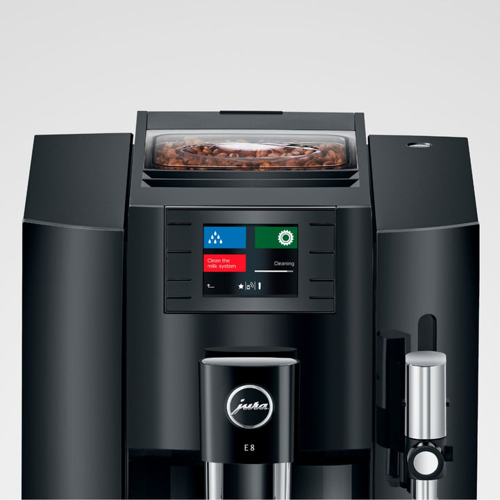 Jura - E8 Single Serve Coffee Maker and Espresso Machine with 15 Bars of Pressure and Integrated Grinder - Piano Black_15