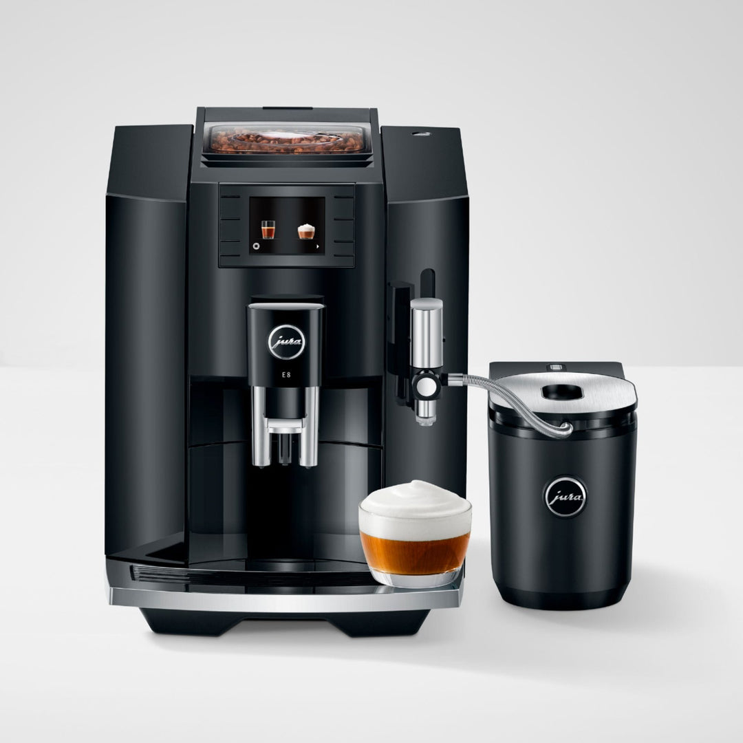 Jura - E8 Single Serve Coffee Maker and Espresso Machine with 15 Bars of Pressure and Integrated Grinder - Piano Black_12