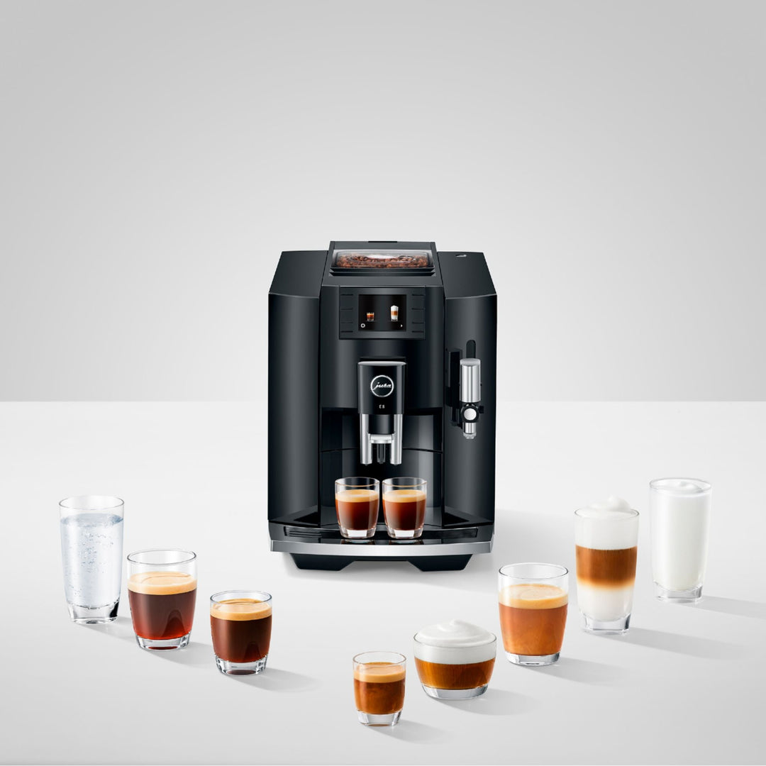 Jura - E8 Single Serve Coffee Maker and Espresso Machine with 15 Bars of Pressure and Integrated Grinder - Piano Black_11