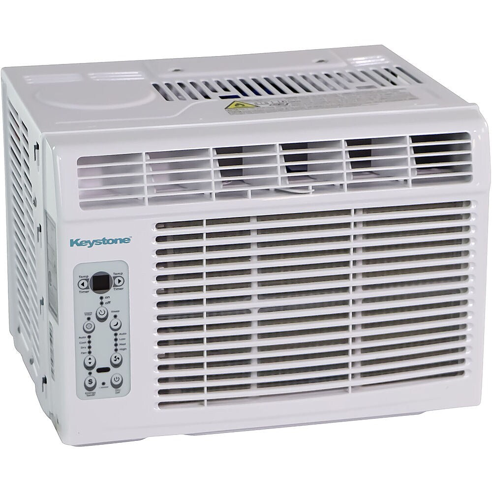 Keystone - 550 Sq. Ft. 12,000 BTU Window-Mounted Air Conditioner with Remote Control - White_1