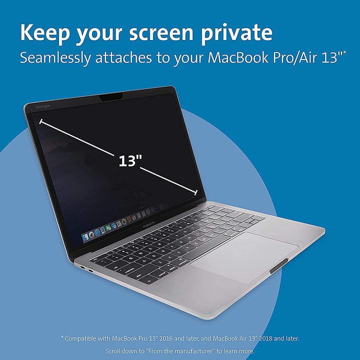 Kensington - MagPro Elite Magnetic Privacy Screen for MacBook- Scratch Resistant, Damage Resistant - Matte_7