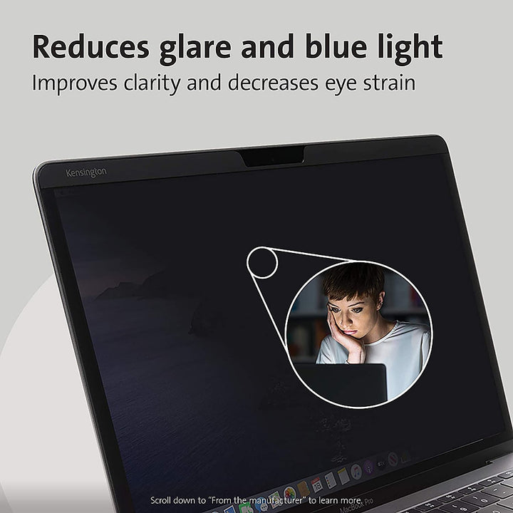 Kensington - MagPro Elite Magnetic Privacy Screen for MacBook- Scratch Resistant, Damage Resistant - Matte_4