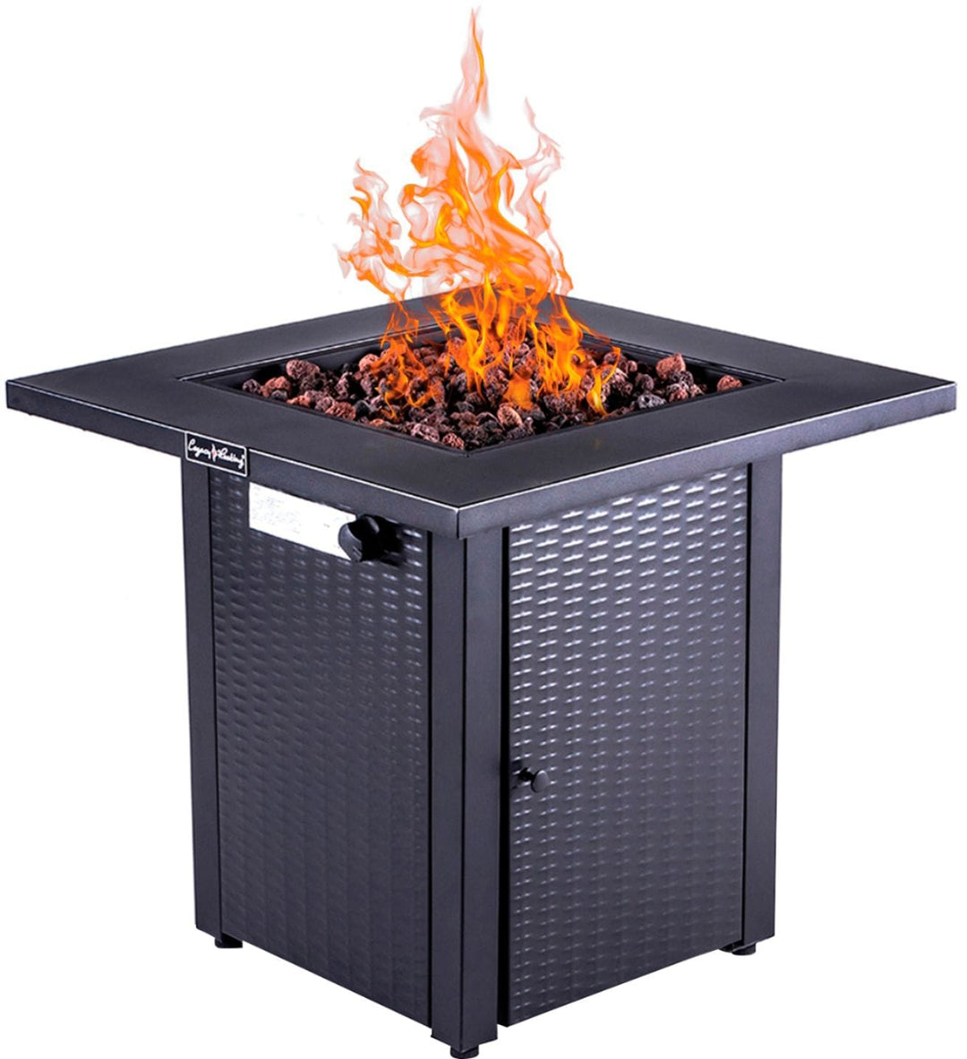 Legacy Heating - 28-Inch Square Fire Table - Black_8