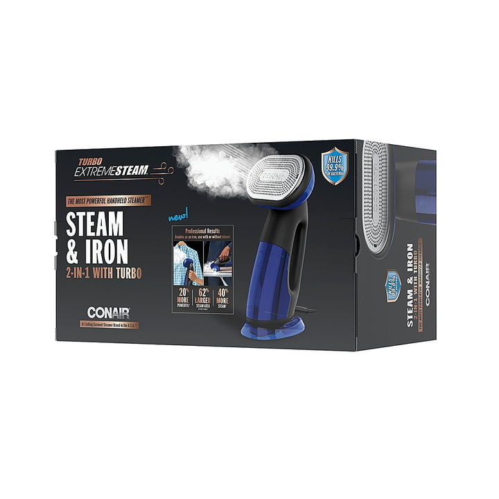 Conair - EXTREME STEAM HANDHELD W/ VIRTUAL INSTANT ON & ACCESSORIES - Blue_9