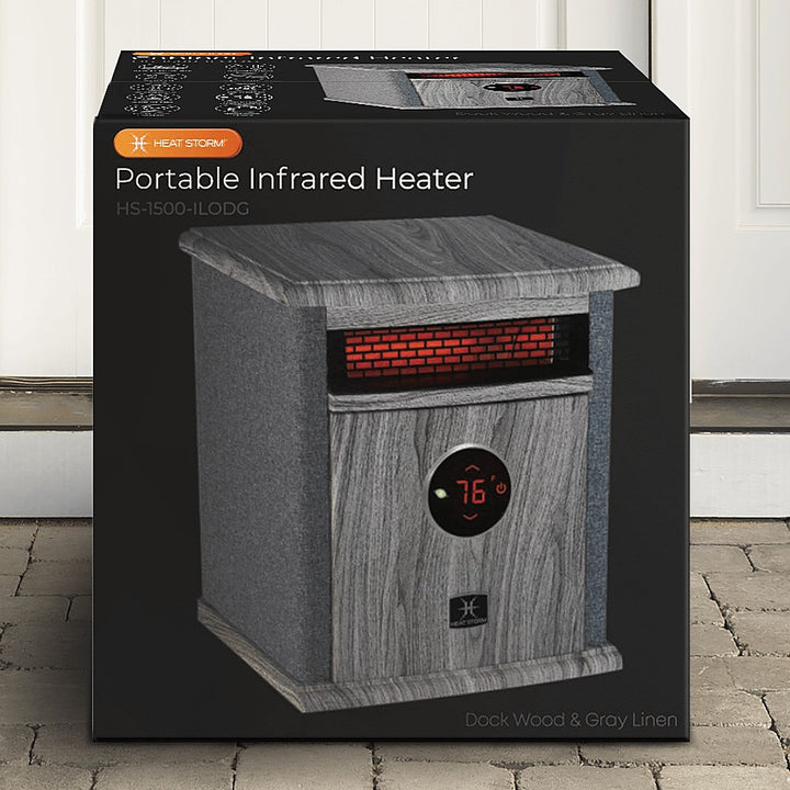 Heat Storm - 1500 Watt Infrared Cabinet Space Heater - GREY_3