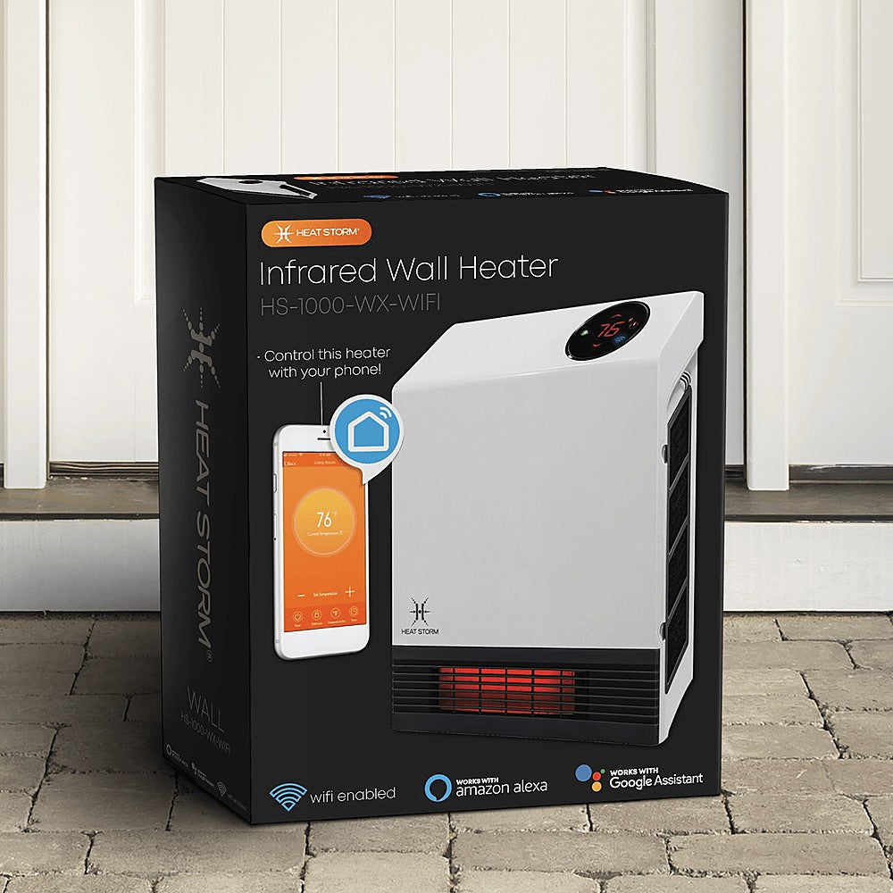 EnergyWise - 1,000 Watt Wi-Fi Indoor Smart Heater - WHITE_3