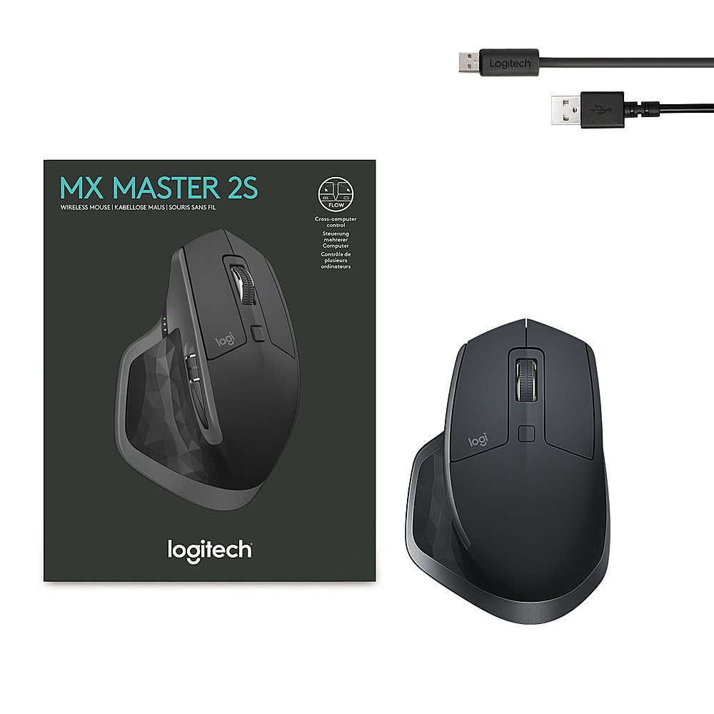 Logitech - MX Master 2S Bluetooth Wireless Mouse with Hyper-Fast Scrolling - Graphite_9